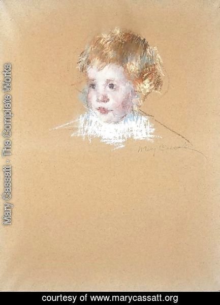 Mary Cassatt - Study for the portrait of a child