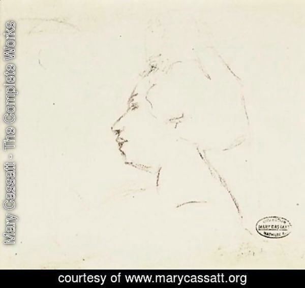 Mary Cassatt - Profile D'Une Femme