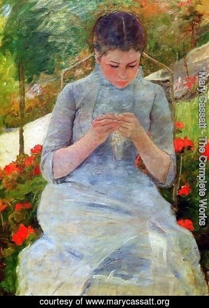 Mary Cassatt - Woman with Needlework