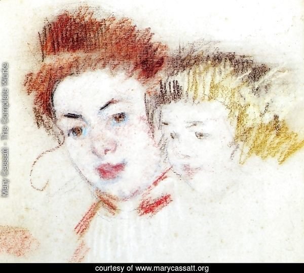 Sketch of Reine and Child
