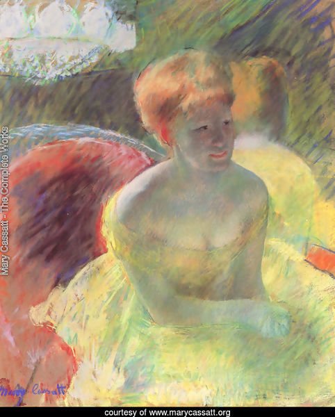 At the Theater (Lydia Cassatt Leaning on Her Arms, Seated in a Loge)