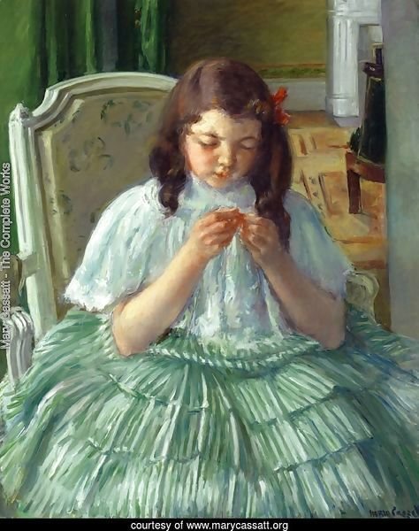 Francoise in Green, Sewing