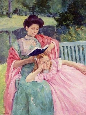 Mary Cassatt - Auguste Reading To Her Daughter