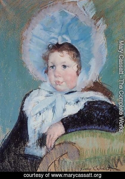 Mary Cassatt - Dorothy In A Very Large Bonnet And A Dark Coat