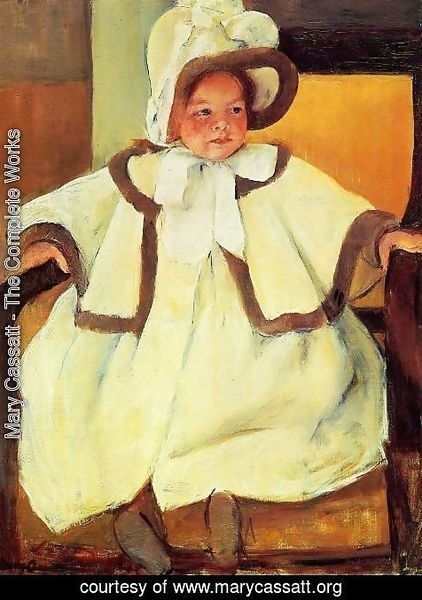 Mary Cassatt - Ellen Mary Cassatt In A White Coat
