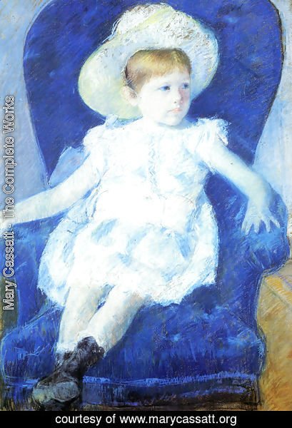 Mary Cassatt - Elsie In A Blue Chair