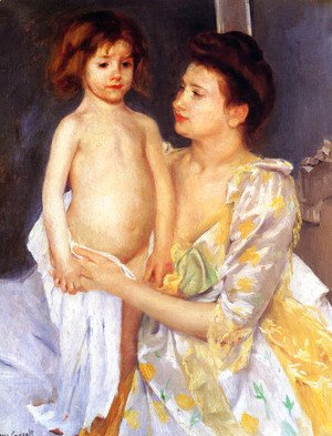 Mary Cassatt - Jules Being Dried By His Mother