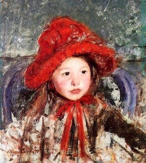 Mary Cassatt - Little Girl In A Large Red Hat