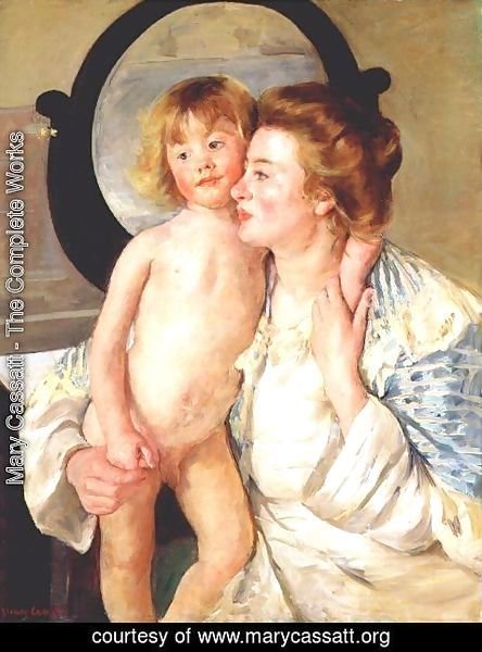 Mary Cassatt - Mother And Child Aka The Oval Mirror