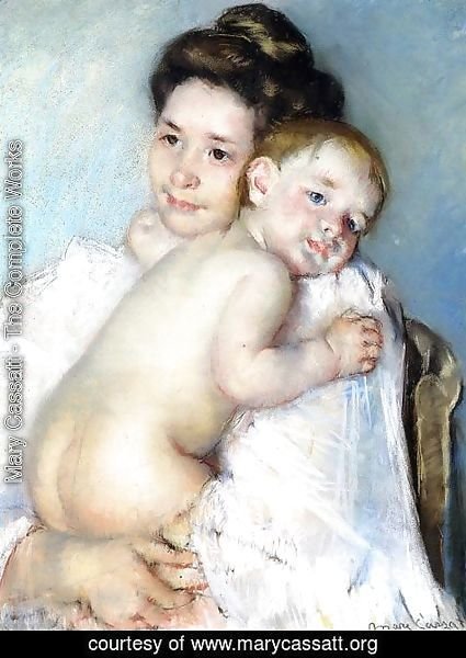 Mary Cassatt - Mother Berthe Holding Her Baby
