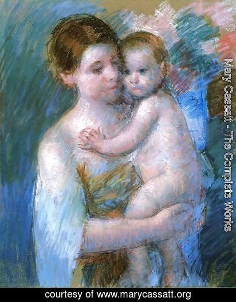 Mary Cassatt - Mother Holding Her Baby
