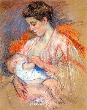Mary Cassatt - Mother Jeanne Nursing Her Baby