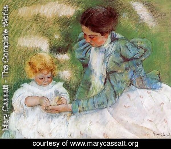 Mary Cassatt - Mother Playing With Her Child