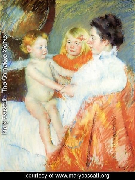 Mary Cassatt - Mother  Sara And The Baby