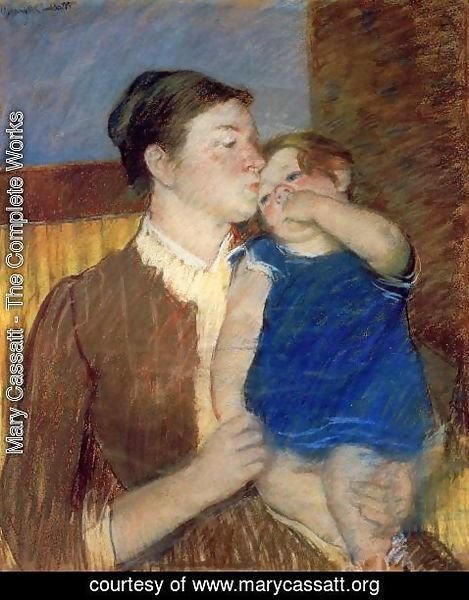 Mary Cassatt - Mothers Goodnight Kiss