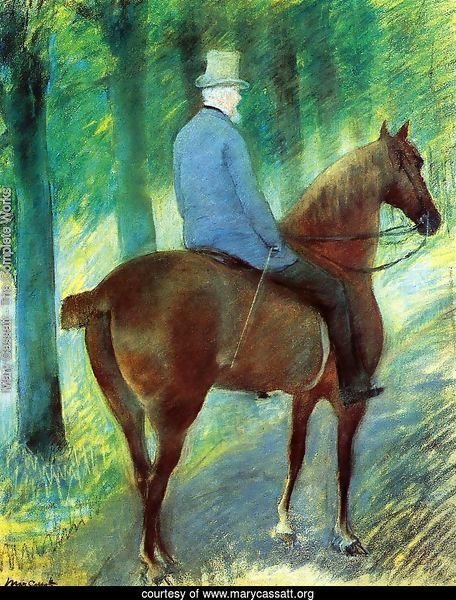 Mr Robert S Cassatt On Horseback