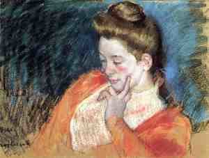 Mary Cassatt - Portrait Of A Young Woman