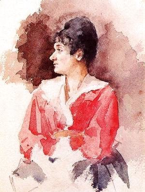 Mary Cassatt - Profile Of An Italian Woman