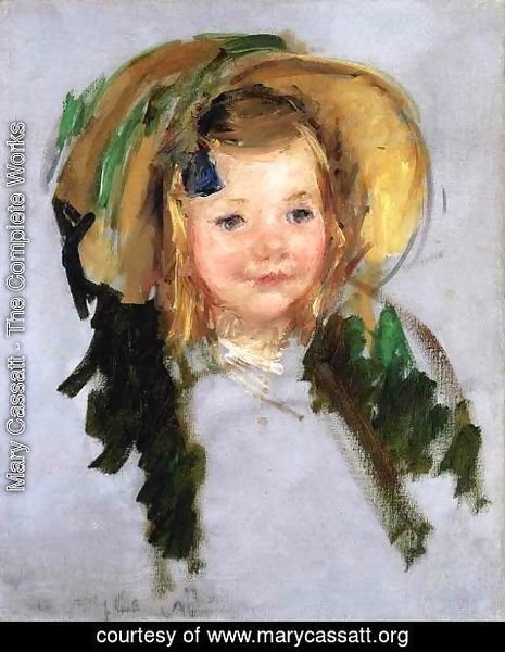 Mary Cassatt - Sara In A Bonnet