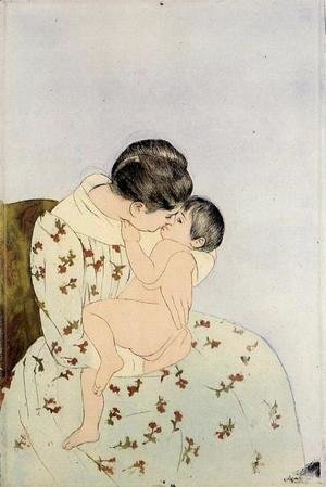Mary Cassatt - The Kiss