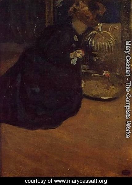 Mary Cassatt - Woman With A Parakeet