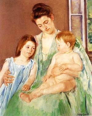 Mary Cassatt - Young Mother And Two Children
